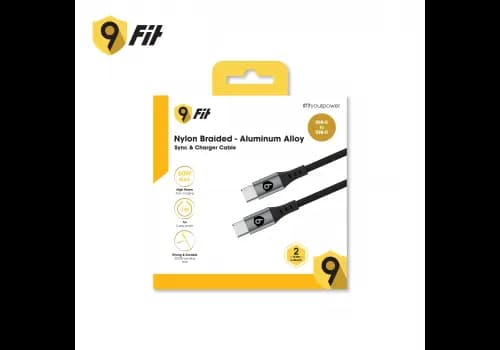 Ảnh Cáp 9FIT USB-C to USB-C 1M Black - 9FCA001B