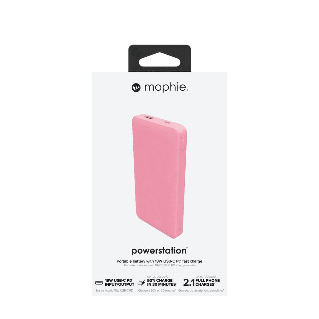 Ảnh Sạc dự phòng mophie powerstation 10,000mAh PD - Pink - 401106002