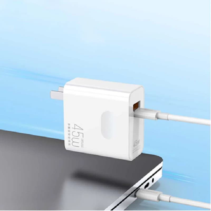 Ảnh Bộ củ sạc Wopow 45W 2 cổng (USB & TypeC) + dây C to C Q72CC