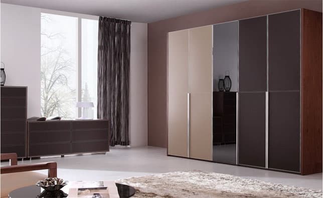 Ảnh Tủ quần áo 5 cánh, F111-5 màu Walnut (19)