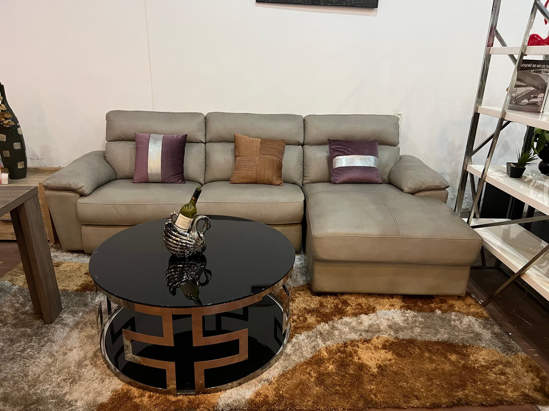 Ảnh Sofa góc trái, 854# màu Z3006/PVC (3) - Thương hiệu Sofaland