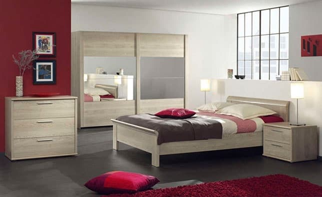 Ảnh Giường 1.8m, NINAB18SP200 màu oak (3) - Hãng Neyt nhập khẩu từ Bỉ
