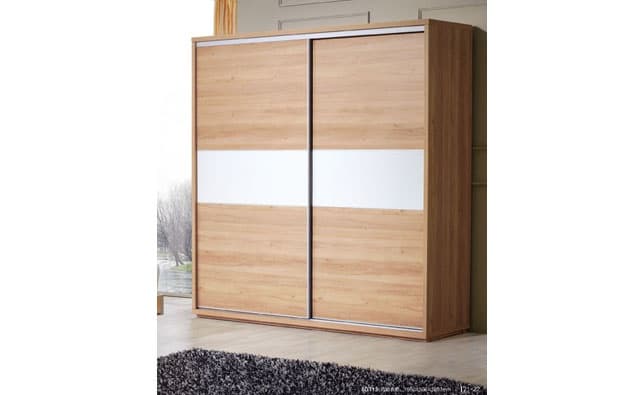 Ảnh Tủ quần áo 2 cánh trượt, 3D111-5 màu oak (4)