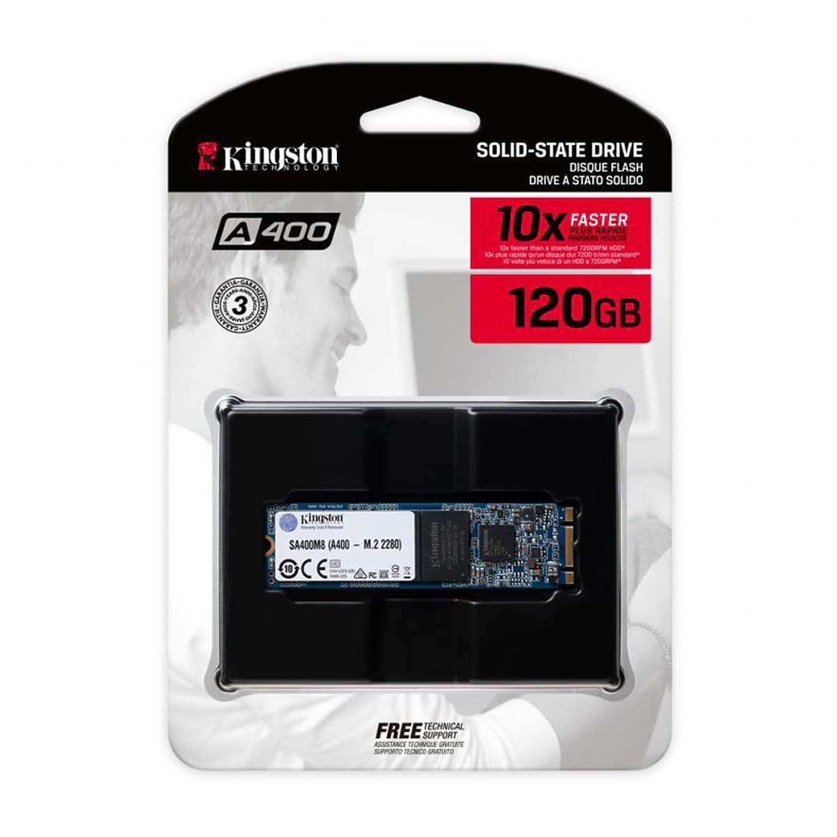 Ảnh Ổ cứng SSD Kingston A400 M.2 2280 240GB SA400M8/240Gb 
