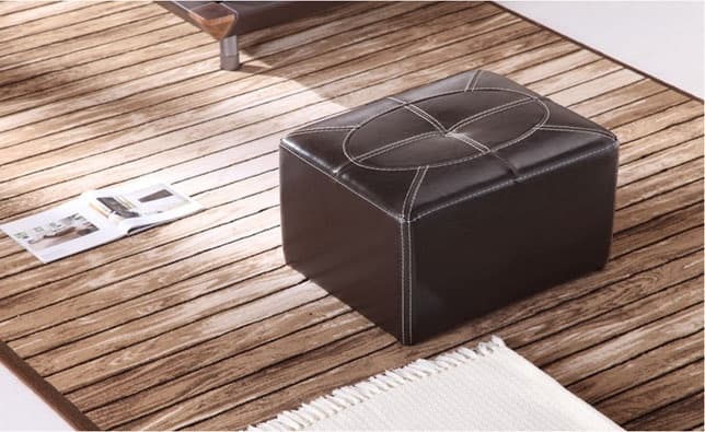 Ảnh Đôn da chữ nhật JB088-2 màu Walnut (1)