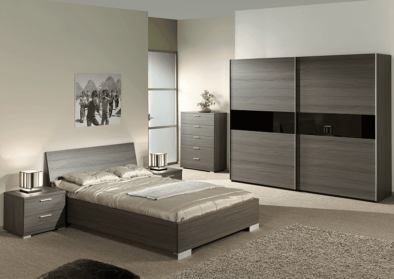 Ảnh Giường 1.8m, ELLAB18SP210 màu oak (2) - Hãng Neyt nhập khẩu từ Bỉ