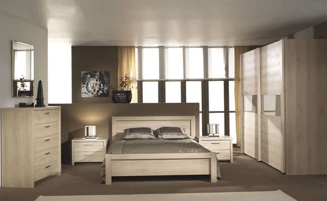 Ảnh Giường 1.8m, OLGAB18SP200 màu oak (3) - Hãng Neyt nhập khẩu từ Bỉ