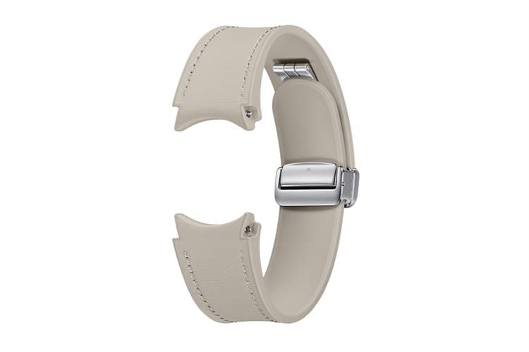 Ảnh Dây Da Khóa D Samsung Galaxy Watch Size M/L Xám
