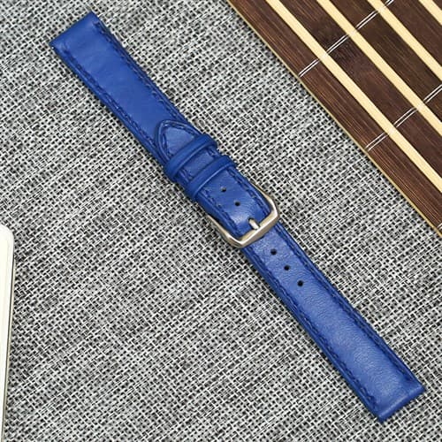 Ảnh Dây da tổng hợp đồng hồ 16mm DVM3K1 Xanh dương