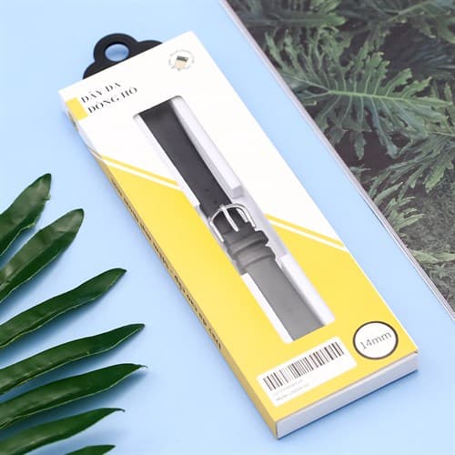 Ảnh Dây da đồng hồ 14mm LS059-02 Đen