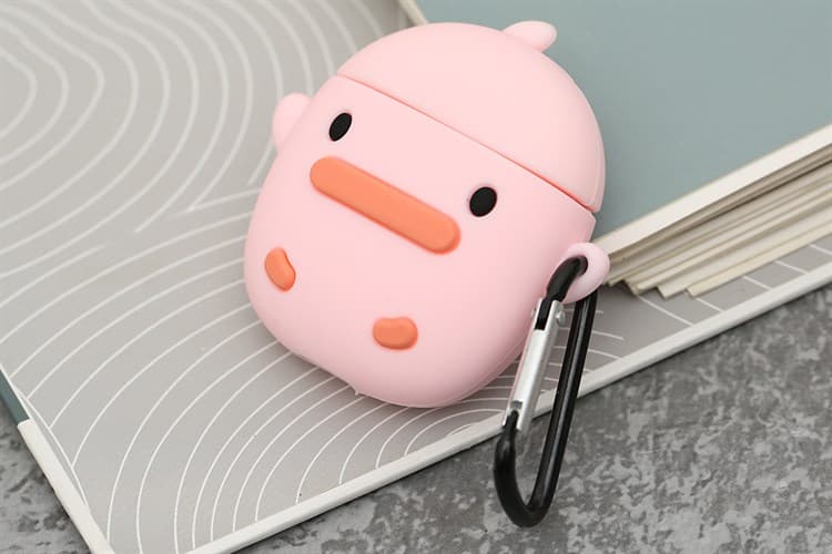 Ảnh Túi đựng AirPods 1 & 2 Silicone kèm móc JM FR03