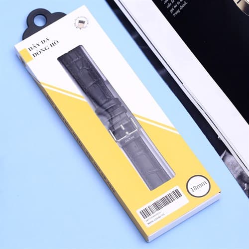 Ảnh Dây da đồng hồ 18mm LS040-01 Đen