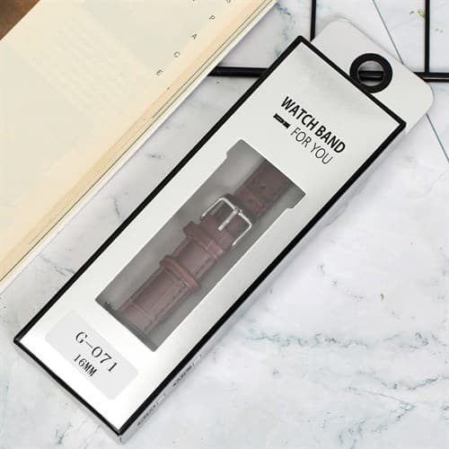 Ảnh Dây da đồng hồ 16mm G071 Nâu
