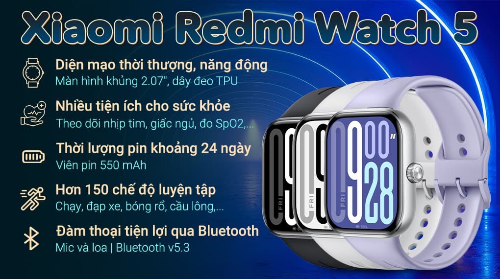 Ảnh Đồng hồ thông minh Xiaomi Redmi Watch 5 47.5 mm