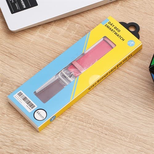 Ảnh Dây da MVW mặt 44mm M07-04-44 Nâu Đỏ