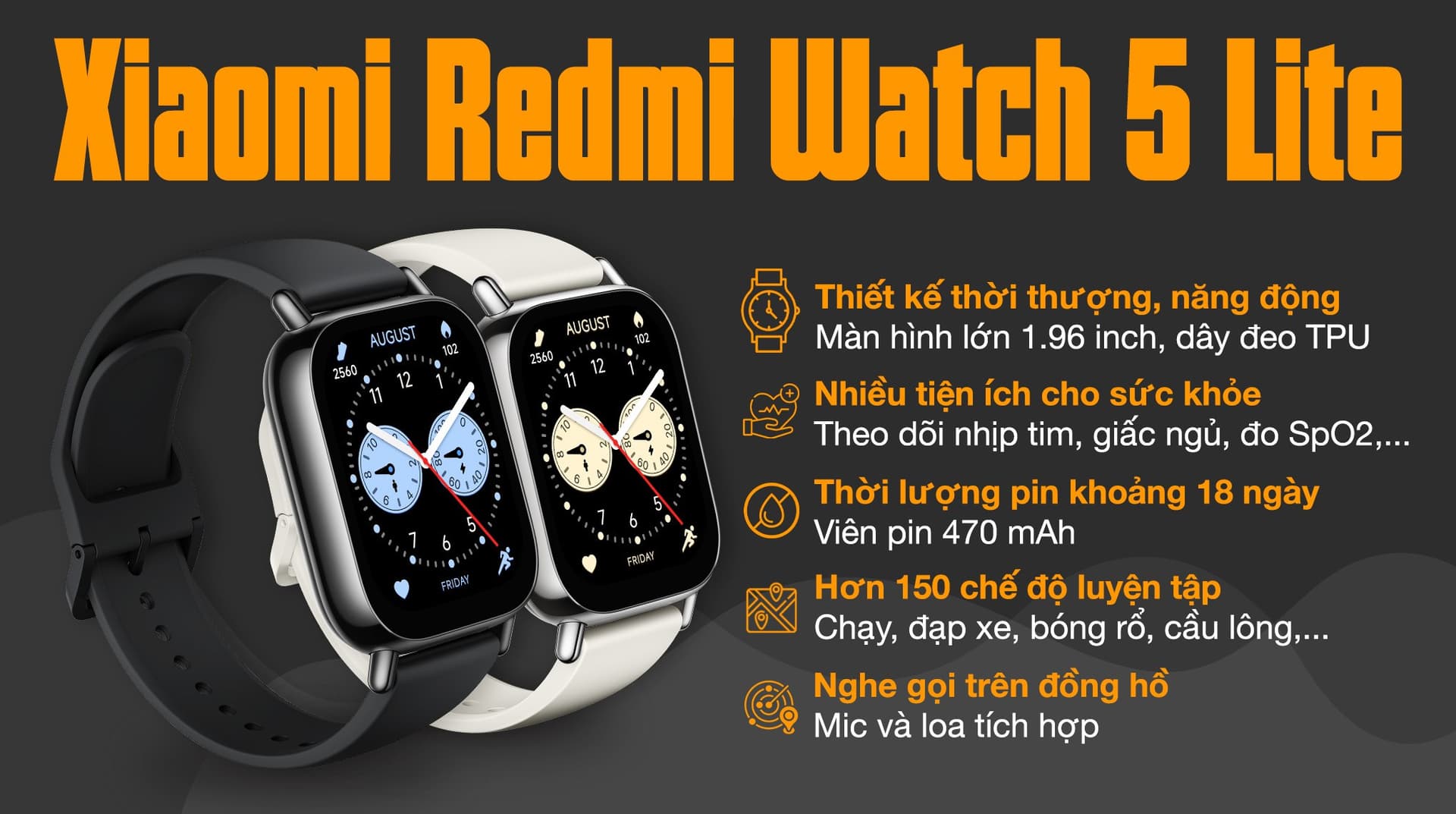 Ảnh Đồng hồ thông minh Xiaomi Redmi Watch 5 Lite 48.2mm