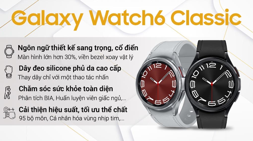 Ảnh Đồng hồ thông minh Samsung Galaxy Watch6 Classic 47mm