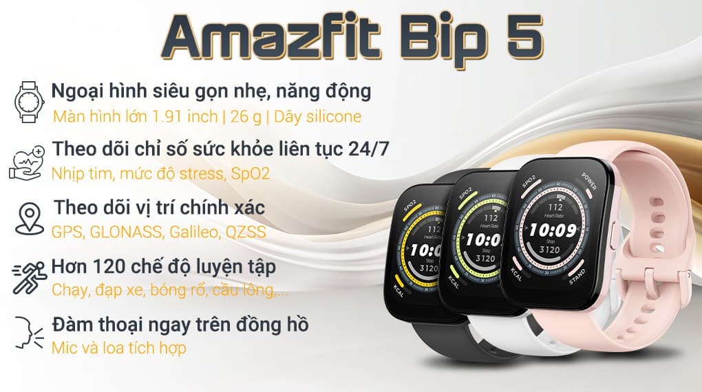Ảnh Đồng hồ thông minh Amazfit Bip 5 44mm
