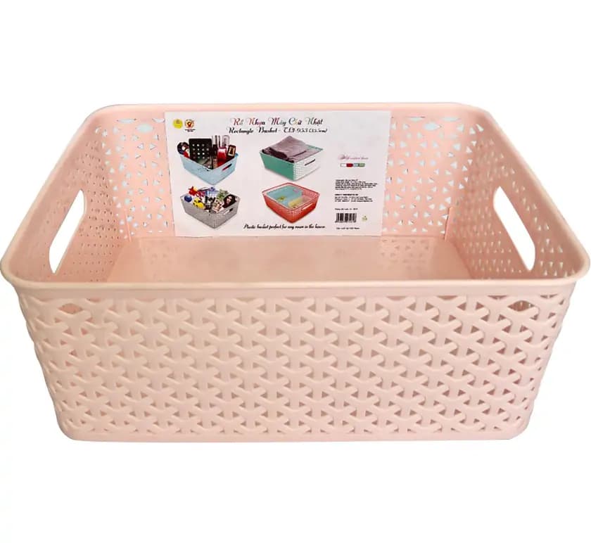 Ảnh Rổ Nhựa Mây Chữ Nhật TL1-952 25.5CM