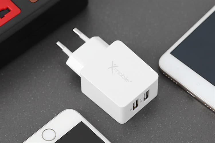 Ảnh Adapter sạc 2 cổng USB 12W Xmobile DS476