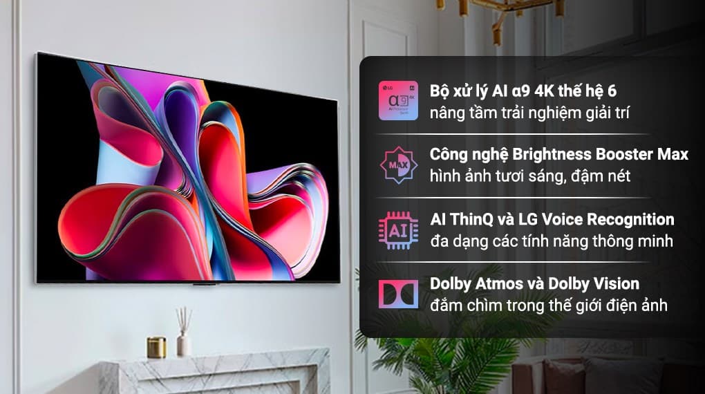 Ảnh Smart Tivi OLED LG AI 4K 55 inch 55G3PSA