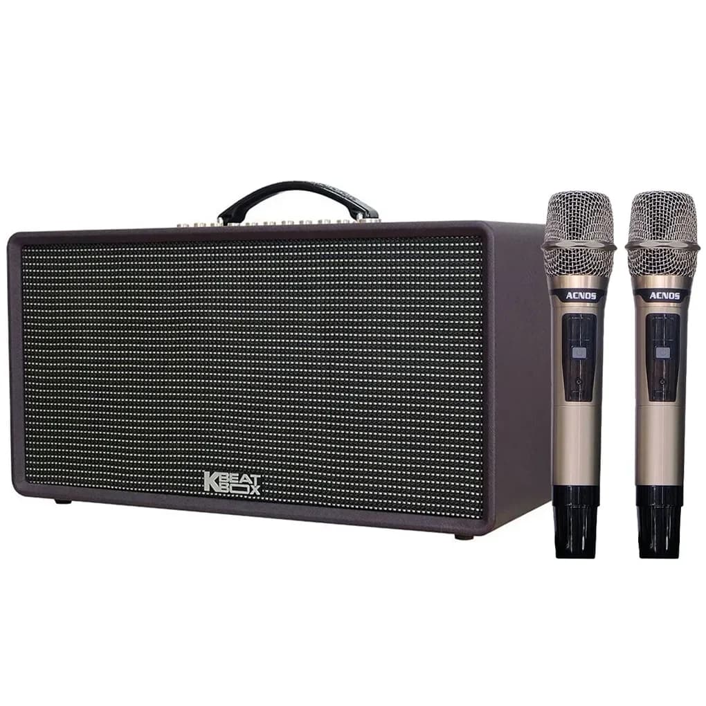 Ảnh Loa Karaoke Xách Tay Acnos FLAC 36 (Màu Đen)
