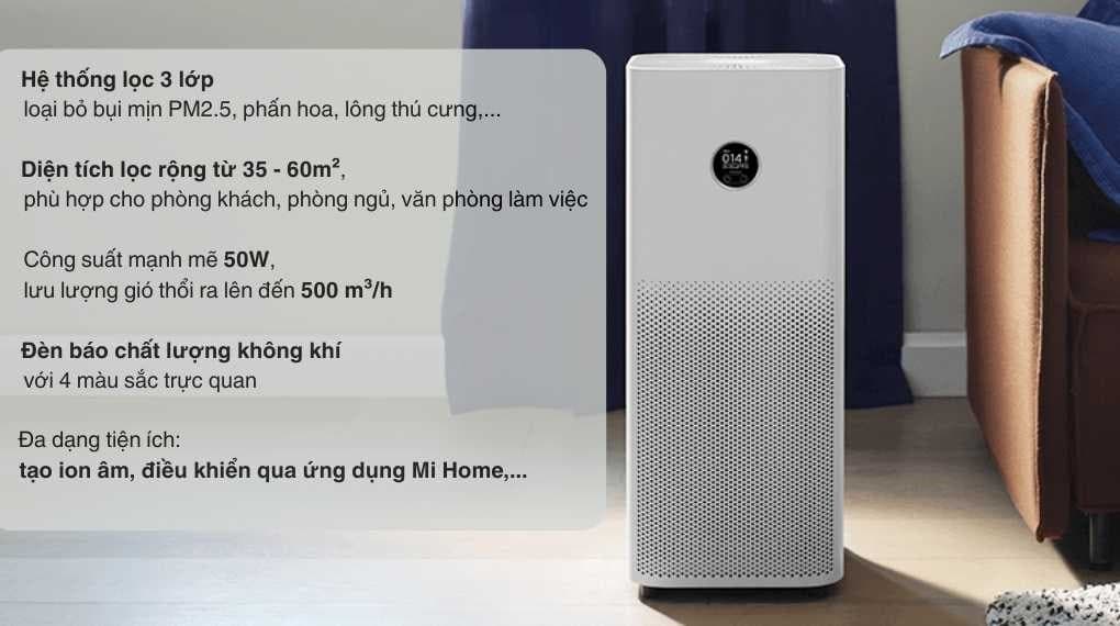 Ảnh Máy lọc không khí Xiaomi Smart Air Purifier 4 Pro (BHR5056EU) 50W