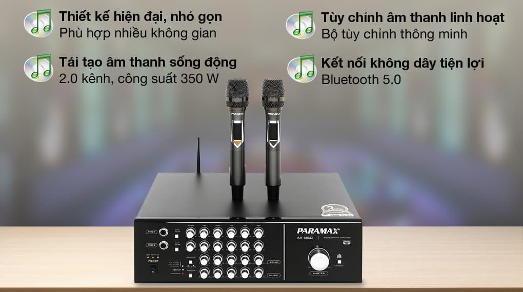 Ảnh Amply Paramax AX-850 350W