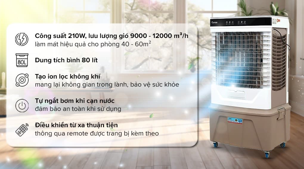 Ảnh Quạt điều hòa Rapido Windy D 210W
