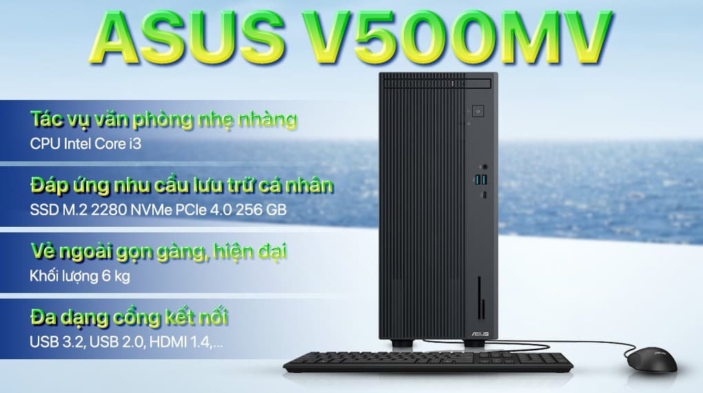 Ảnh ASUS V500MV i3 1315U/8GB/256GB/Bàn Phím/Chuột/Win11 (V500MV-31315U054W)