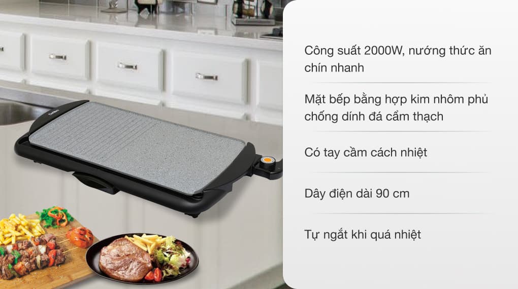 Ảnh Bếp nướng điện Delites BN03 2000W
