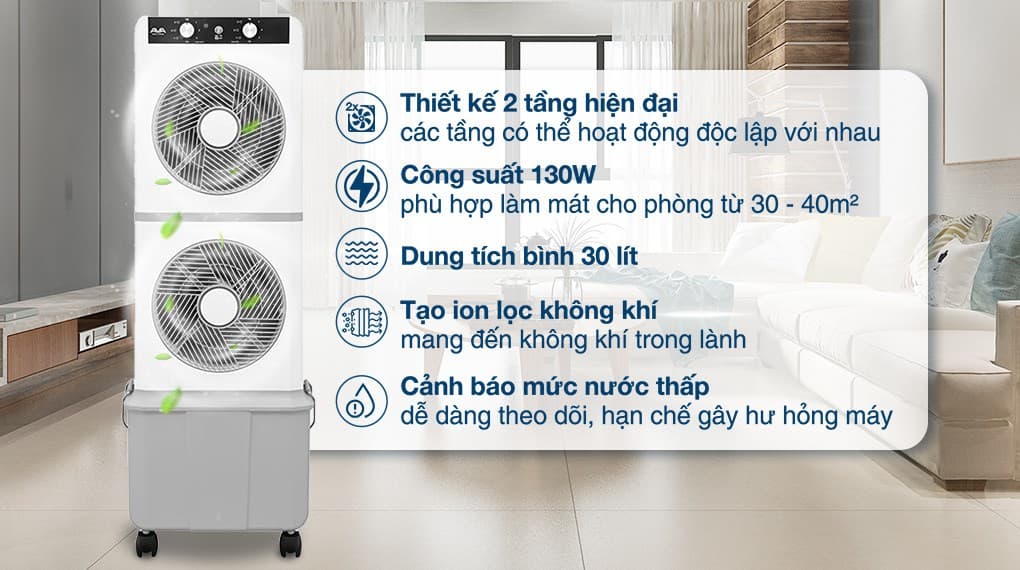 Ảnh Quạt điều hòa AVA RPD-60T 130W