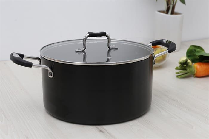 Ảnh Nồi nhôm anod nắp kính 26 cm Sunhouse SP38126