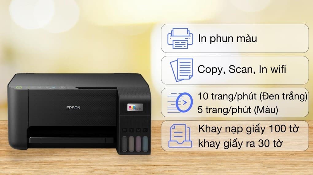 Ảnh Máy In phun màu đa năng Epson EcoTank L3250 Wifi (C11CJ67503)