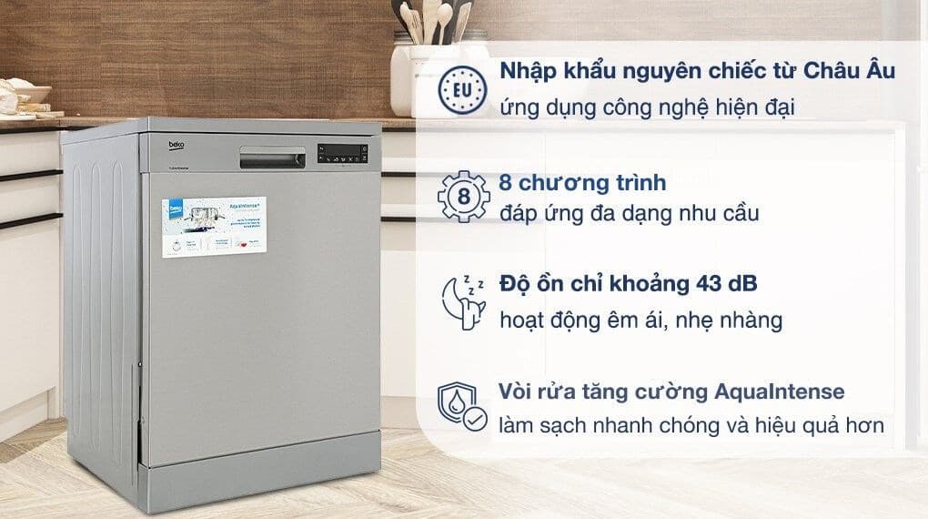 Ảnh Máy rửa chén độc lập Beko DFN28424X