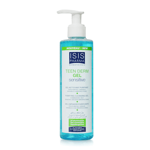 Ảnh Gel rửa mặt giảm nhờn mụn Isis Pharma Teen Derm Gel Sensitive 250ml