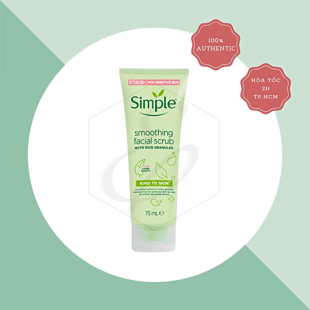 Ảnh Tẩy Da Chết Simple Smoothing Facial Scrub – 75ml