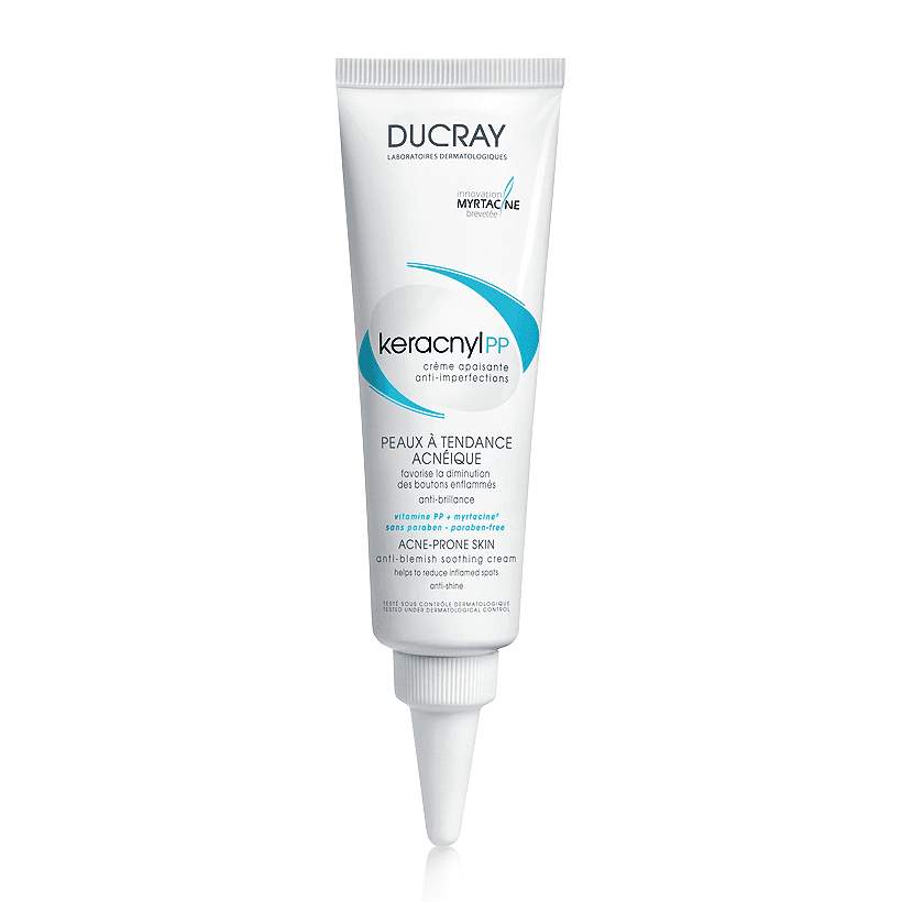 Ảnh Kem dưỡng cân bằng dầu giảm viêm mụn Ducray Keracnyl PP Anti-Blemish Soothing Cream 30ml