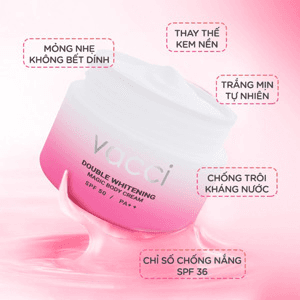 Ảnh Kem dưỡng trang điểm trắng da toàn thân – Vacci Double Whitening Magic Body Cream