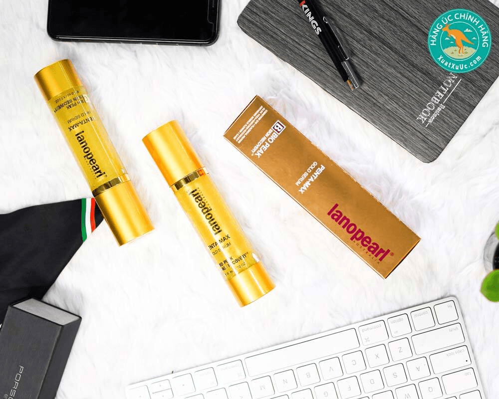 Ảnh Tinh chất dưỡng da chống nhăn Lanopearl Penta-Max Nanosome Gold Serum 50ml