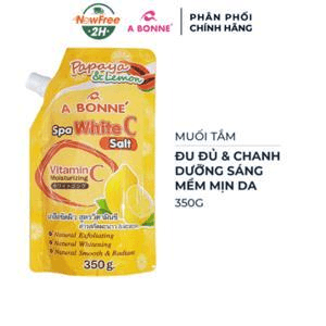 Ảnh Muối tắm tẩy tế bào chết làm trắng da ABonne SPA White C Đu đủ và Chanh
