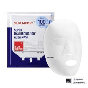 Ảnh Mặt Nạ cấp nước cấp tốc Sur.Medic Super Hyaluronic 100tm Aqua Mask 30g