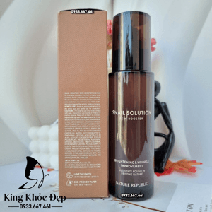 Ảnh Nước cân bằng da chiết xuất ốc sên Nature Republic Snail Solution Skin Booster 120ml