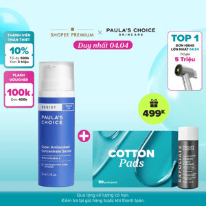 Ảnh Tinh chất ngăn ngừa lão hóa chuyên sâu cho da khô Paula's Choice Resist Super Antioxidant Concentrate Serum 30ml