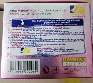Ảnh Kem trắng da, trị nám, tàn nhang, đốm nâu Angel Madam