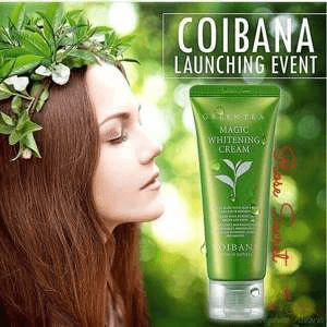 Ảnh Kem dưỡng trắng trà xanh Coibana Green Tea Magic Whitening Cream 60ml