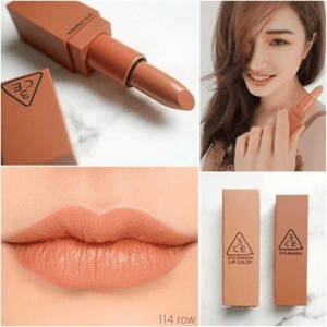 Ảnh Son 3CE Stylenanda Lip Color 114 Rows - Cam đào