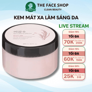 Ảnh Kem massage làm sáng da TheFaceShop Rice Water Bright Facial Massage Cream 200ml
