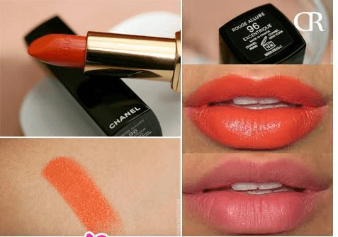 Ảnh Son Chanel Rouge Allure #96 màu cam tươi