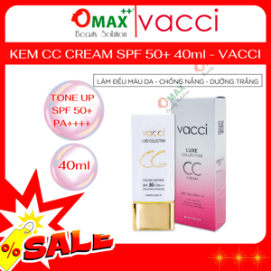 Ảnh Kem phấn nền Vacci thế hệ mới CC Cream dạng tuýp Spf 50 Pa